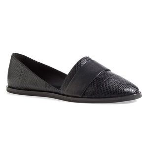 Vince Mason' Genuine Snakeskin & Leather Flats